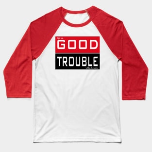 ALKEBULAN - GOOD TROUBLE (Red & Black) Baseball T-Shirt